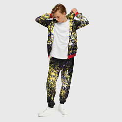 Костюм мужской Желто синяя краска на черном, цвет: 3D-красный — фото 2