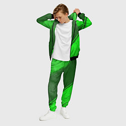 Костюм мужской Borussia - green gradient вертикально, цвет: 3D-черный — фото 2