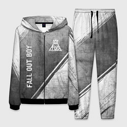 Костюм мужской Fall Out Boy - grey gradient вертикально, цвет: 3D-черный