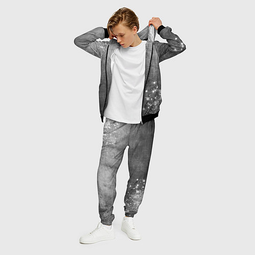 Мужской костюм Sally Face - grey gradient вертикально / 3D-Черный – фото 3