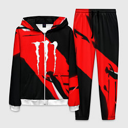 Костюм мужской Monster energy краски линии, цвет: 3D-белый