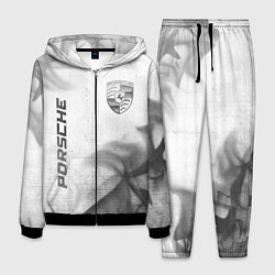 Костюм мужской Porsche - white gradient вертикально, цвет: 3D-черный