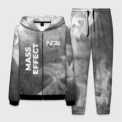 Костюм мужской Mass Effect - grey gradient вертикально, цвет: 3D-черный