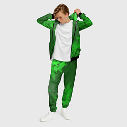 Костюм мужской Counter Strike 2 - green gradient вертикально, цвет: 3D-черный — фото 2
