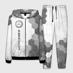 Костюм мужской Mercedes - white gradient по-вертикали, цвет: 3D-черный