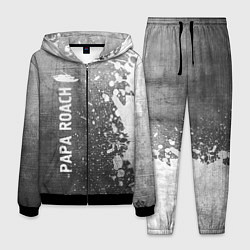 Костюм мужской Papa Roach - grey gradient по-вертикали, цвет: 3D-черный