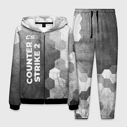Костюм мужской Counter Strike 2 - grey gradient по-вертикали, цвет: 3D-черный