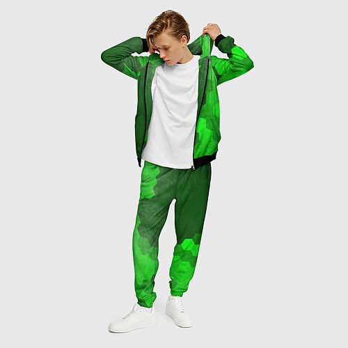 Мужской костюм The Last Of Us - green gradient по-вертикали / 3D-Черный – фото 3