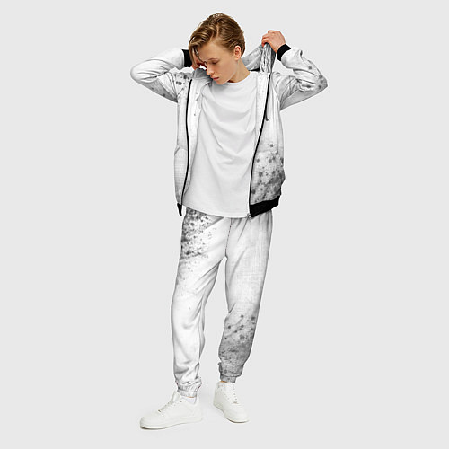 Мужской костюм Maneskin - white gradient вертикально / 3D-Черный – фото 3