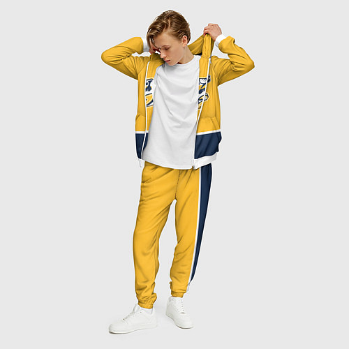 Мужской костюм Нэшвилл Предаторз хоккей / 3D-Белый – фото 3