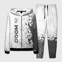 Костюм мужской Doom - white gradient по-вертикали, цвет: 3D-черный