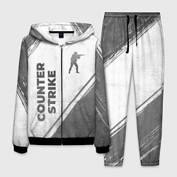 Мужской костюм Counter Strike - white gradient вертикально