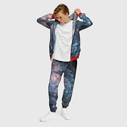 Костюм мужской Фантастический мир с медузами и озеро у гор, цвет: 3D-красный — фото 2