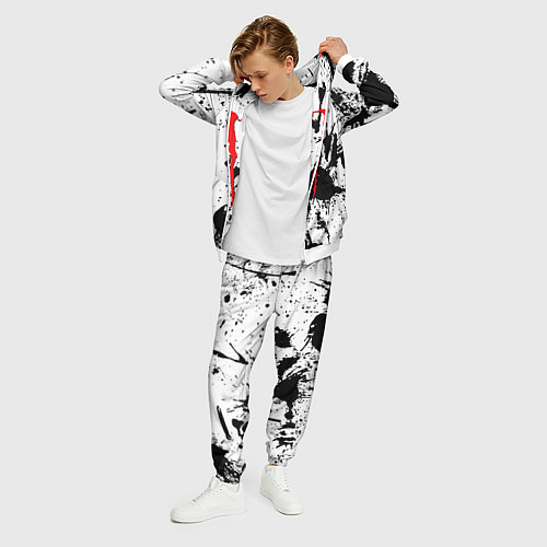Мужской костюм Monster energy краски / 3D-Белый – фото 3
