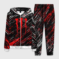 Мужской костюм Monster energy полосы красок