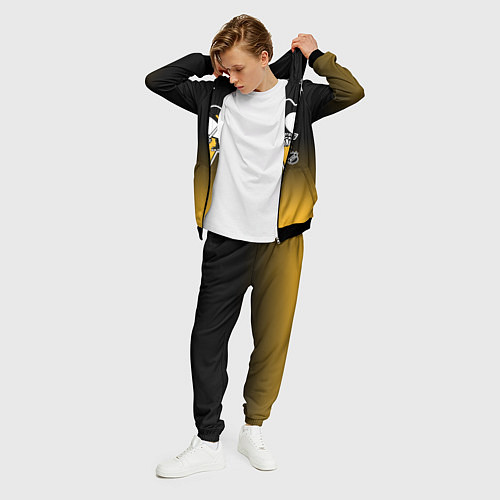 Мужской костюм Питтсбург Пингвинз - градиент / 3D-Черный – фото 3