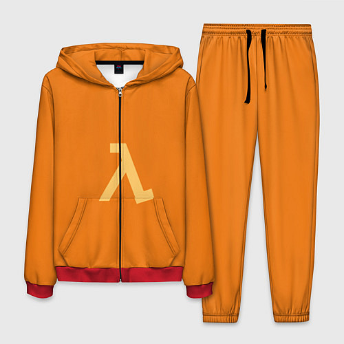 Мужской костюм Half-Life orange / 3D-Красный – фото 1