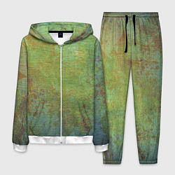 Костюм мужской Абстракция - green oil stain, цвет: 3D-белый