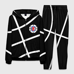 Мужской костюм Клипперс - текстура черного мяча