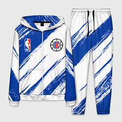 Костюм мужской Клипперс - синяя краска, цвет: 3D-белый