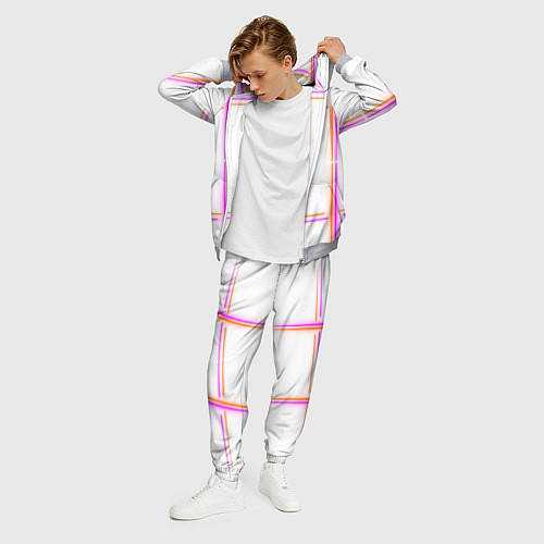 Мужской костюм Neon white orange pink / 3D-Меланж – фото 3