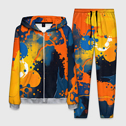 Мужской костюм Краска на стене