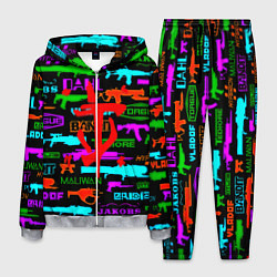 Костюм мужской Doom шутер паттерн, цвет: 3D-меланж