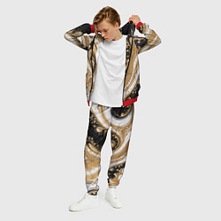 Костюм мужской Черный агат и жидкое золото, цвет: 3D-красный — фото 2