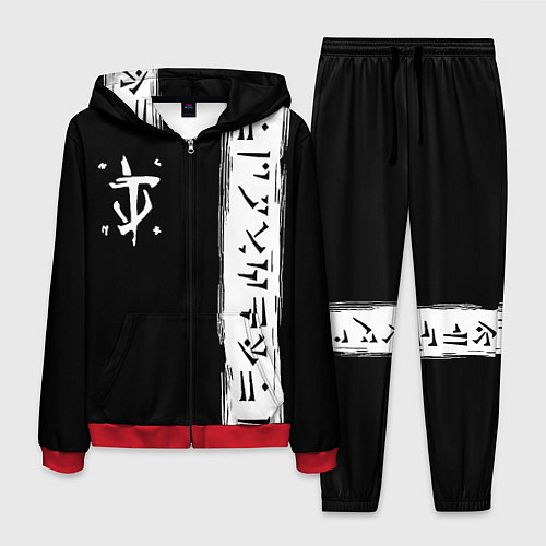 Мужской костюм Doom символы марса / 3D-Красный – фото 1