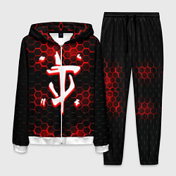 Костюм мужской Doom огненная броня лого, цвет: 3D-белый