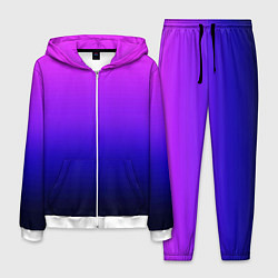 Костюм мужской Омбре синий градиент Future Dusk, цвет: 3D-белый