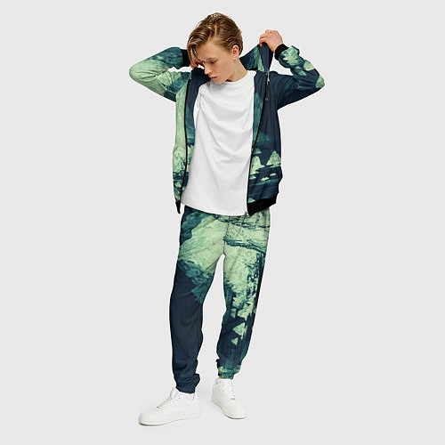 Мужской костюм Dream on стилизованный скалистый берег / 3D-Черный – фото 3