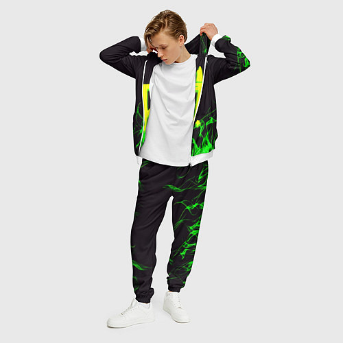Мужской костюм Doom кислотное лого / 3D-Белый – фото 3