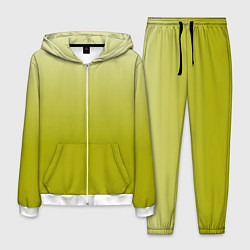 Костюм мужской Градиент лаймовый, цвет: 3D-белый