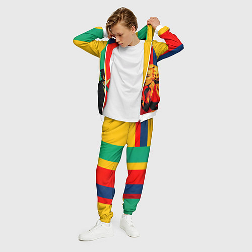 Мужской костюм Чарли Чаплин против Мэрилин Монро поп-арт / 3D-Белый – фото 3