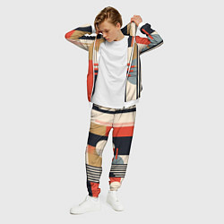 Костюм мужской Баухаус - текстура, цвет: 3D-белый — фото 2