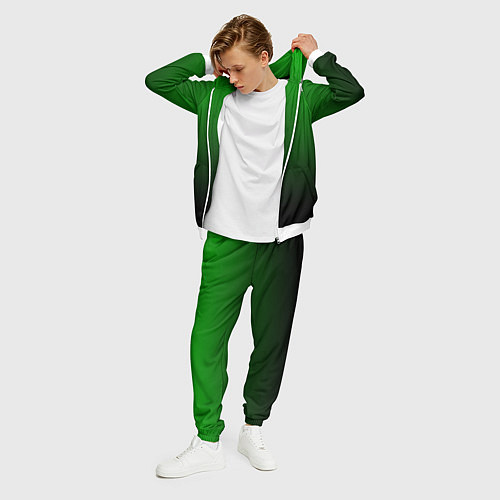 Мужской костюм Green gradient / 3D-Белый – фото 3