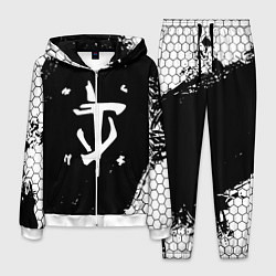 Костюм мужской Doom соты краски, цвет: 3D-белый