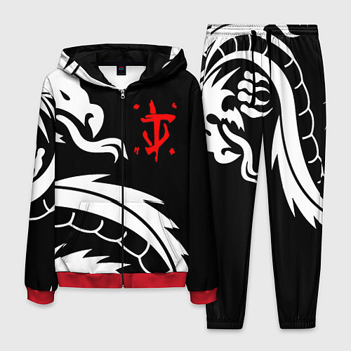 Мужской костюм Doom dragon steel / 3D-Красный – фото 1