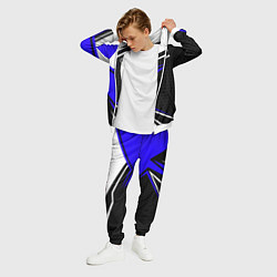 Костюм мужской Субару - blue sport, цвет: 3D-белый — фото 2