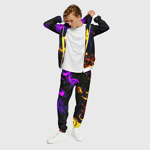 Мужской костюм Doom огненный стиль / 3D-Белый – фото 3