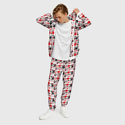 Костюм мужской Много матрешек, цвет: 3D-белый — фото 2