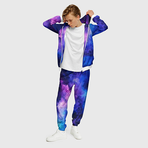 Мужской костюм Космос неон / 3D-Белый – фото 3