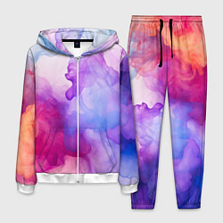 Костюм мужской Цветная дымка, цвет: 3D-белый