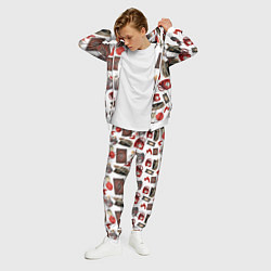 Костюм мужской Неваляшка утюг ретро авоська петушок телефон, цвет: 3D-белый — фото 2