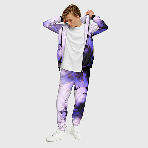 Мужской костюм Взрывной индиго светлый / 3D-Черный – фото 3