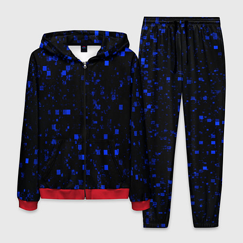 Мужской костюм Color blue khaki / 3D-Красный – фото 1