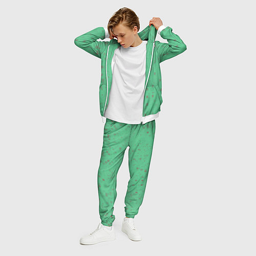 Мужской костюм Color green brown / 3D-Белый – фото 3