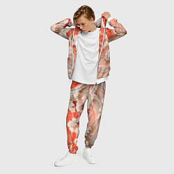 Костюм мужской Японские красные волны, цвет: 3D-белый — фото 2