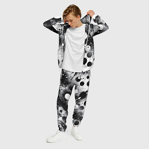 Мужской костюм Abstract fantasy pattern - Milano / 3D-Белый – фото 3